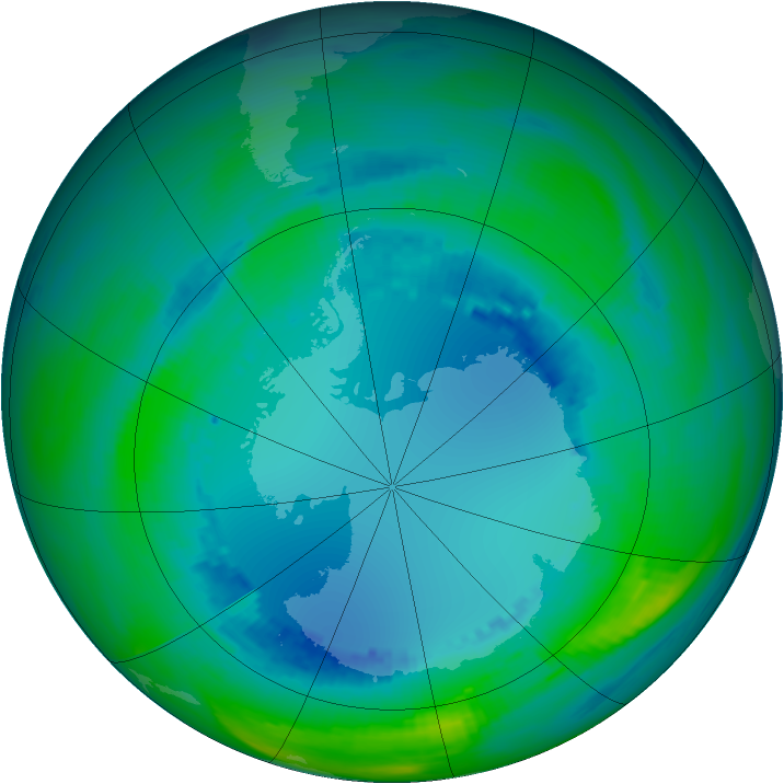 Ozone Map 1990-08-13